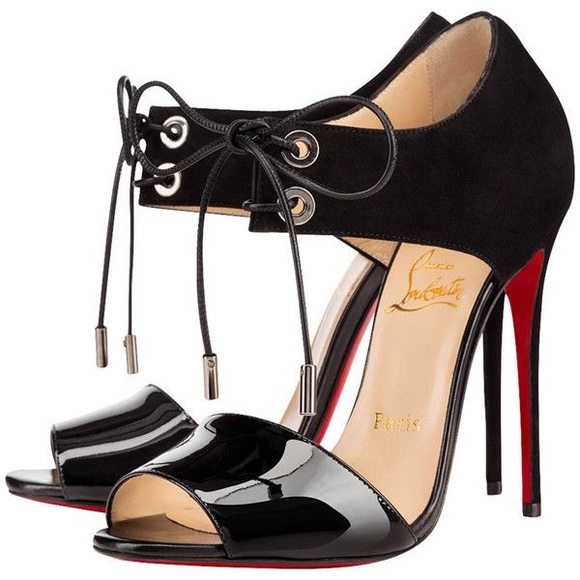 Christian Louboutin Shoes - ‼️SOLD‼️Christian Louboutin Patent Suede Sandals